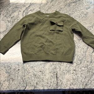 Olive Green Top with Pocket l 3T